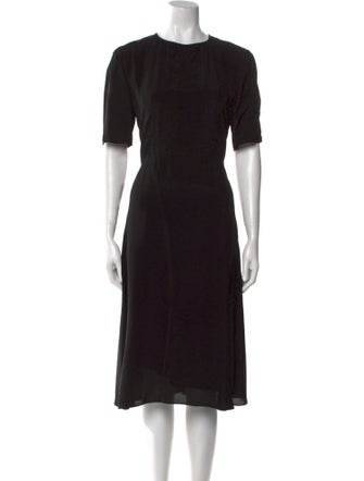 Acne Studios Crew Neck Midi Length Dress