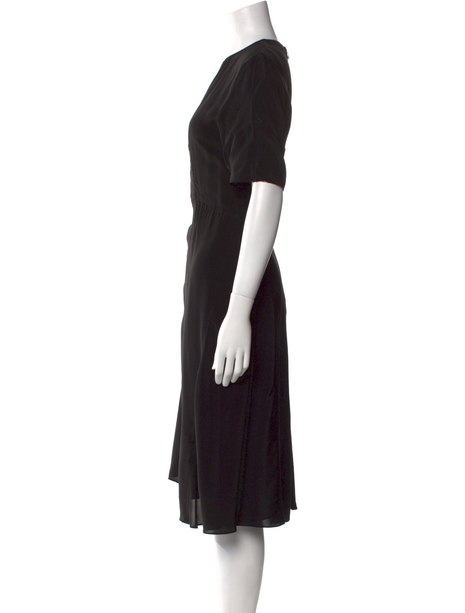 Acne Studios Crew Neck Midi Length Dress