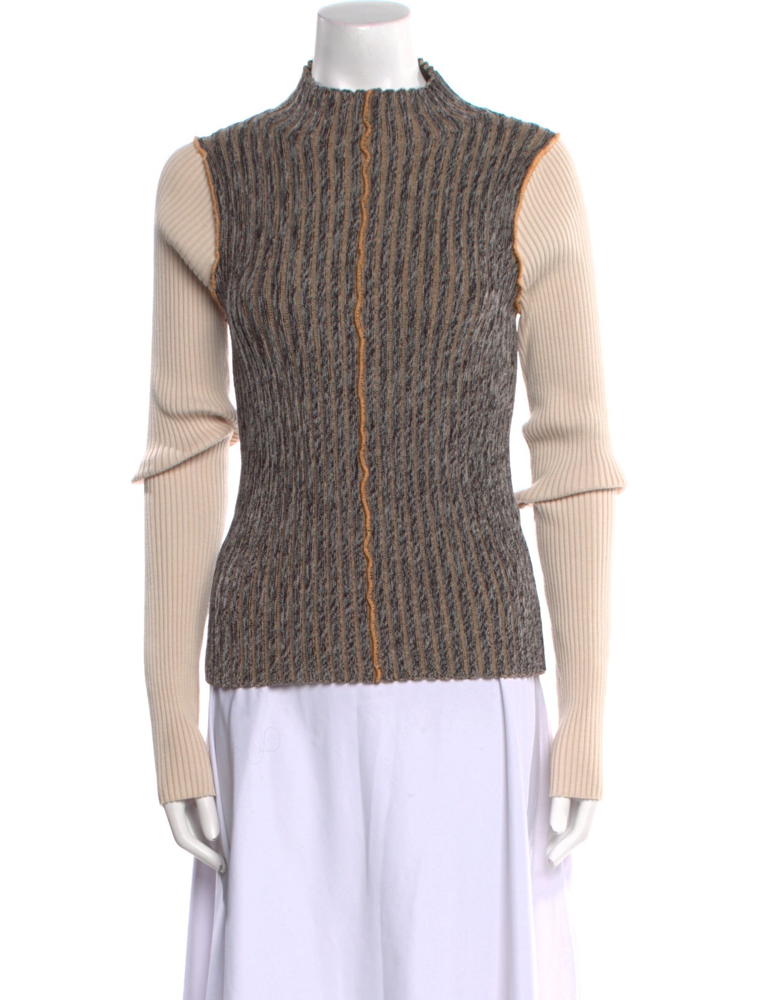 Acne Studios Wool Colorblock Pattern Sweater