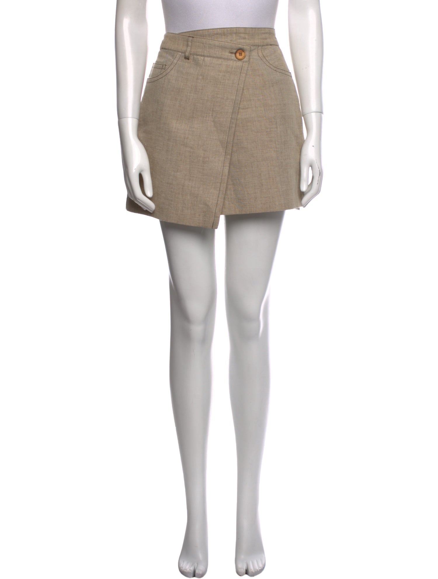 Acne Studios Distressed Accents Mini Skirt
