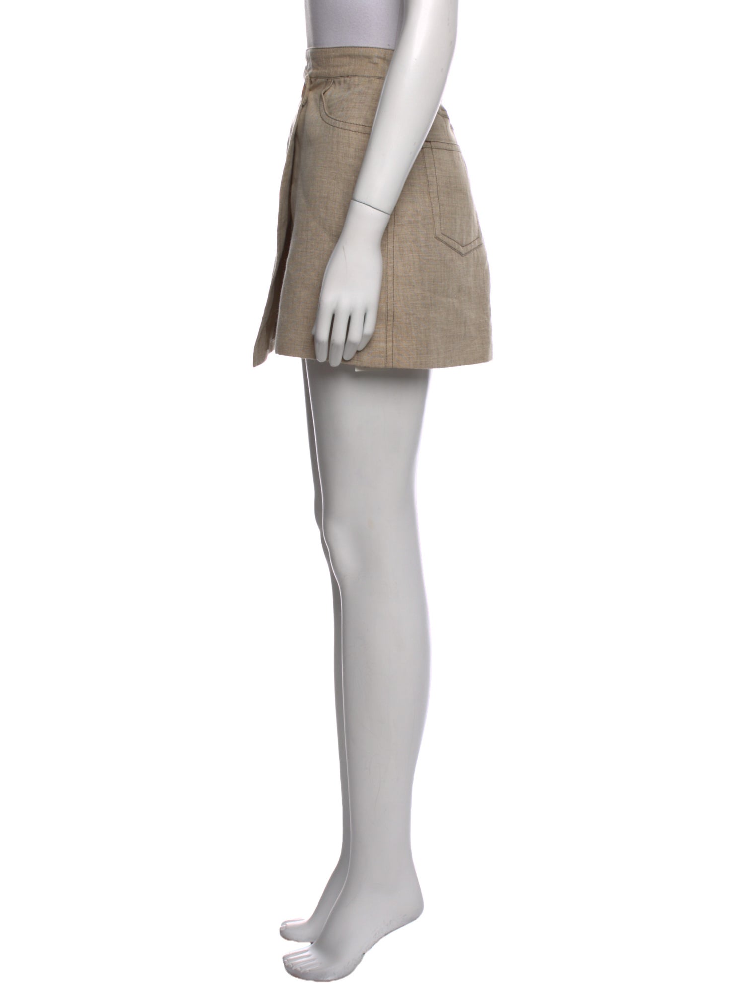 Acne Studios Distressed Accents Mini Skirt