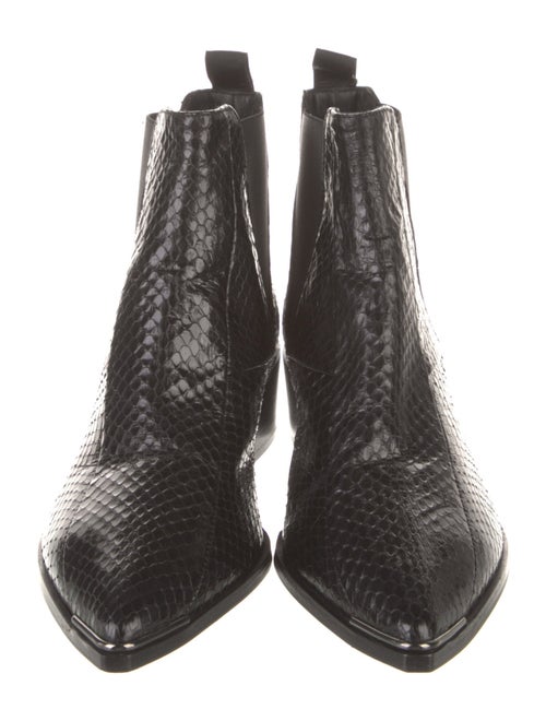 Acne Studios Snakeskin Chelsea Boots