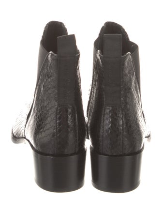 Acne Studios Snakeskin Chelsea Boots