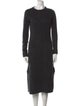 Acne Studios Crew Neck Midi Length Dress