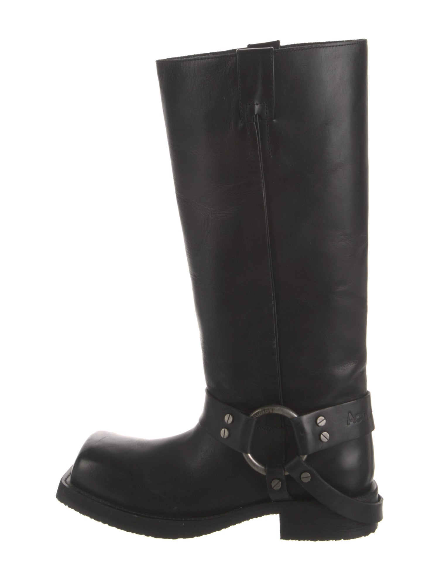 Acne Studios Leather Moto Boots