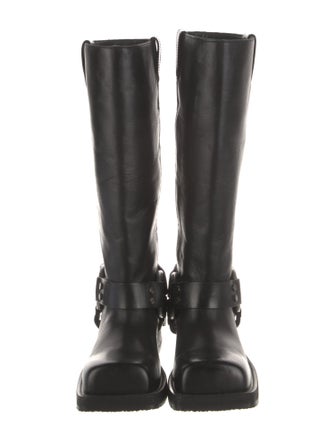 Acne Studios Leather Moto Boots