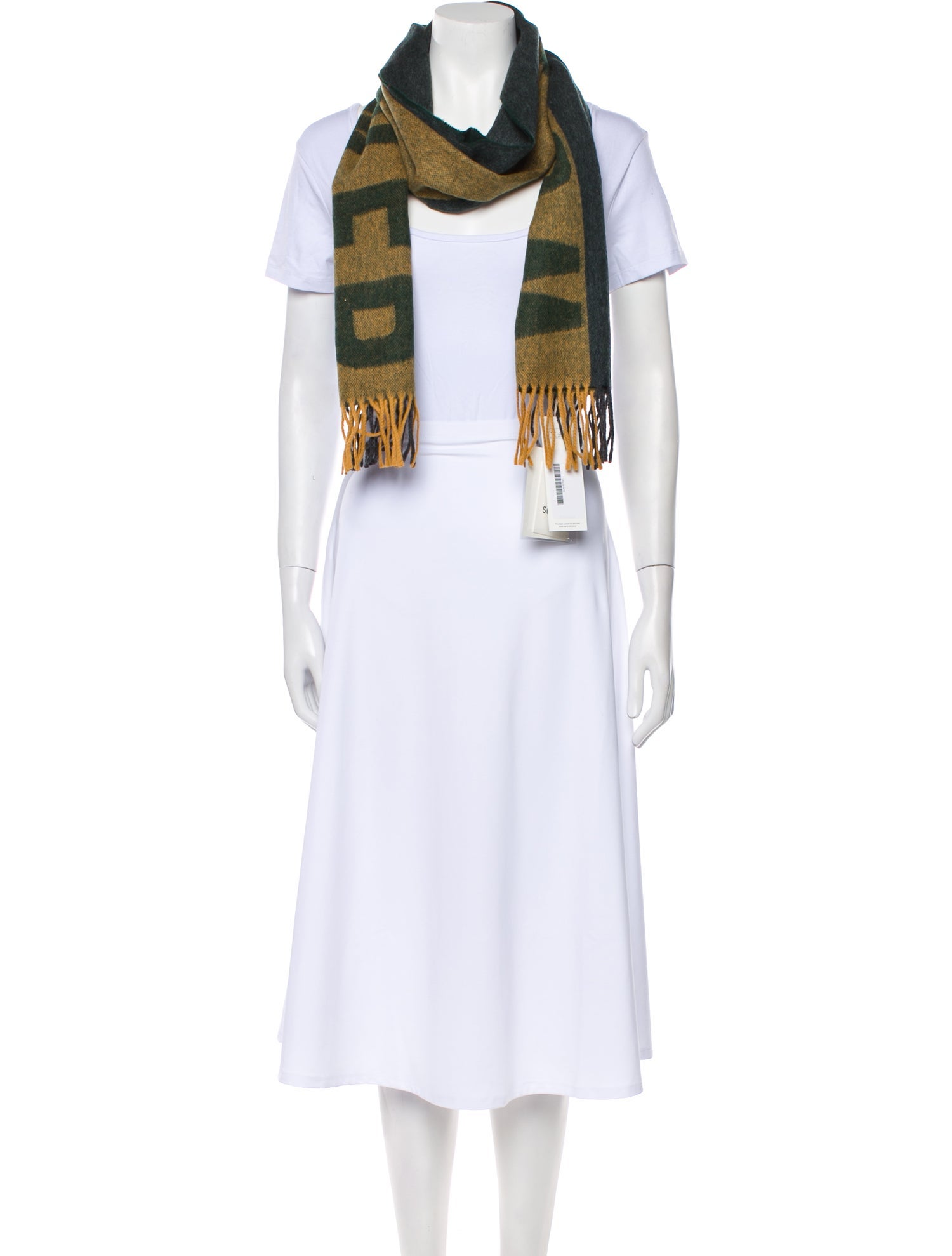 Acne Studios Virgin Wool Printed Scarf w/ Tags