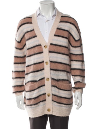Acne Studios Striped V-Neck Cardigan