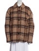 Acne Studios Wool Plaid Print Jacket