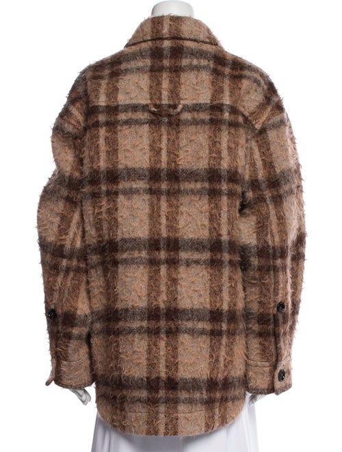 Acne Studios Wool Plaid Print Jacket
