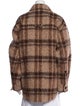 Acne Studios Wool Plaid Print Jacket