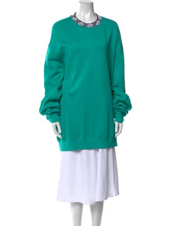 Acne Studios Mock Neck Long Sleeve Sweatshirt