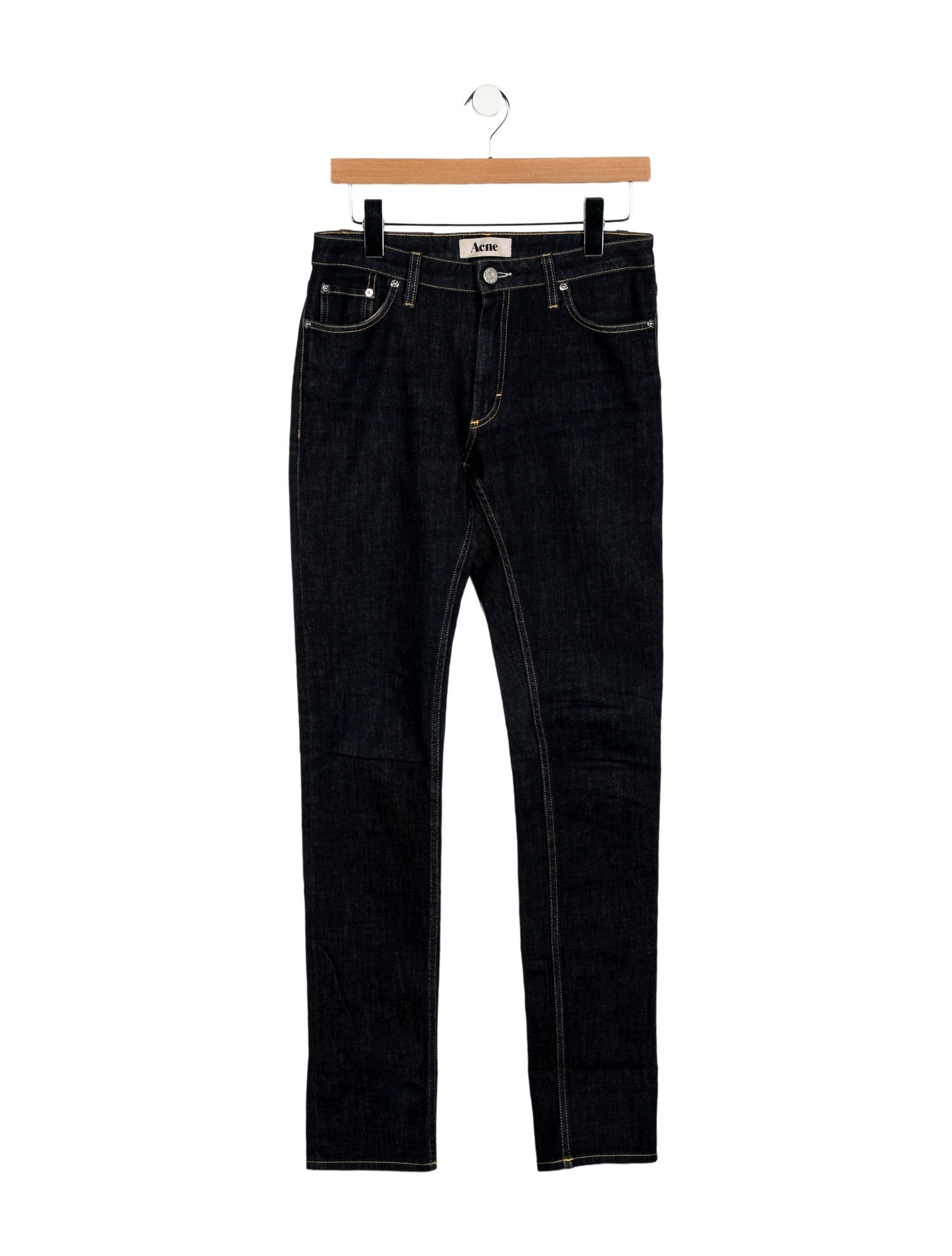 Acne Studios Mid-Rise Straight Leg Jeans
