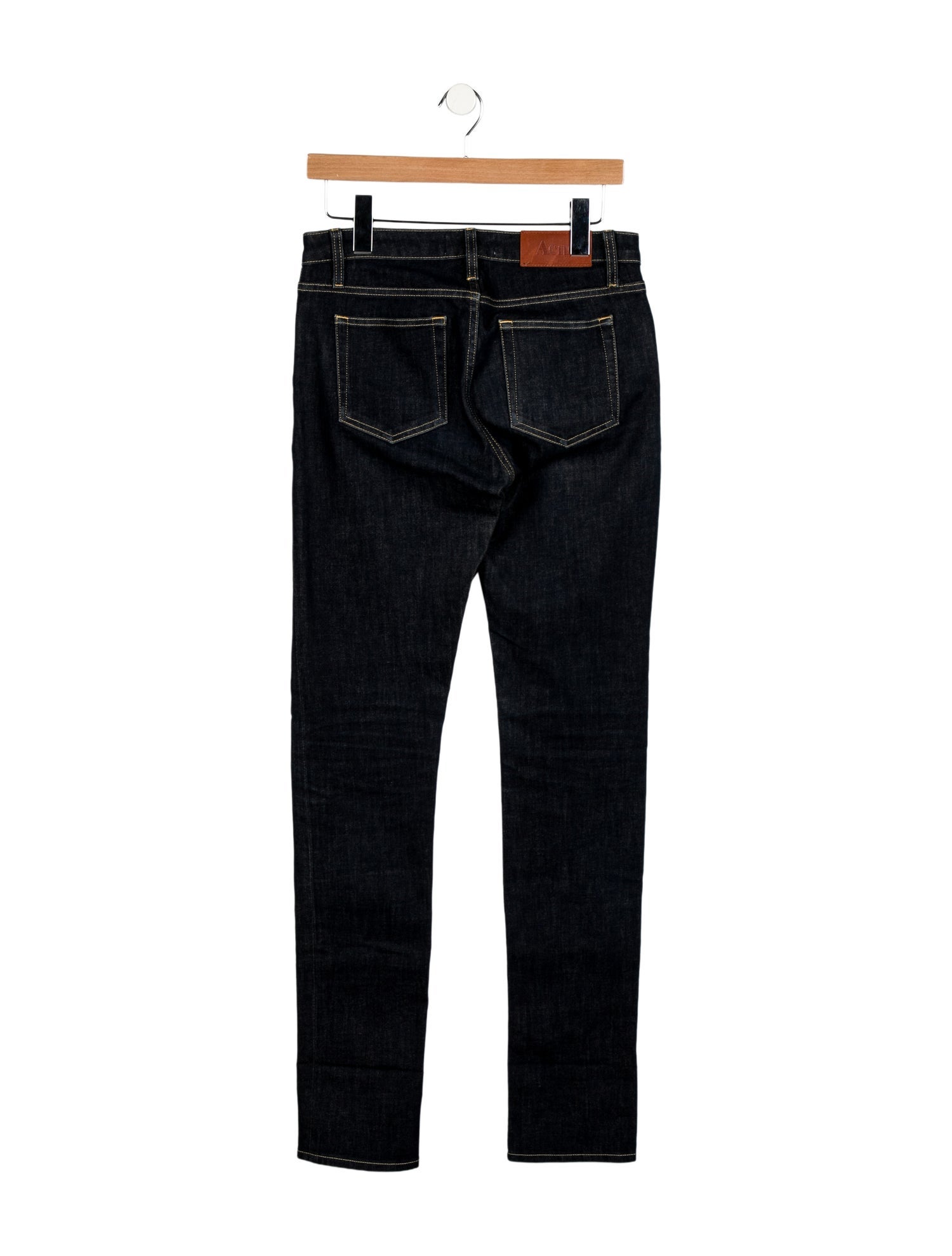 Acne Studios Mid-Rise Straight Leg Jeans