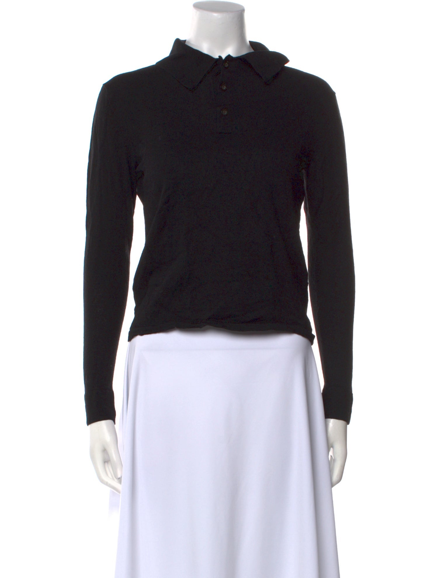 Acne Studios Merino Wool Mock Neck Crop Top