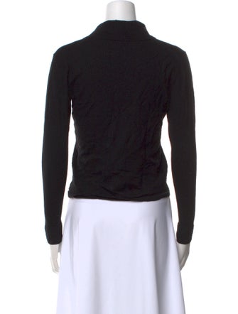 Acne Studios Merino Wool Mock Neck Crop Top