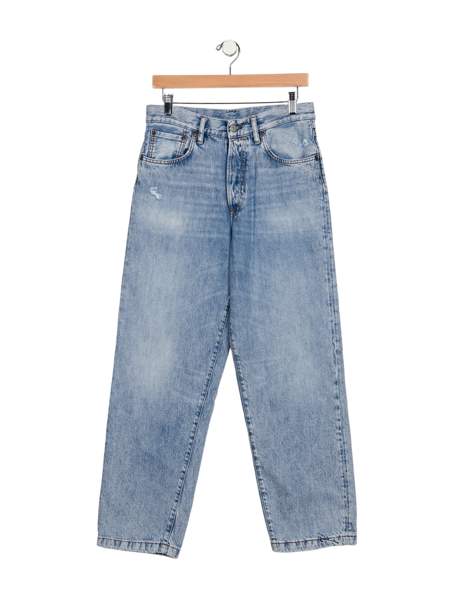 Acne Studios High-Rise Straight Leg Jeans