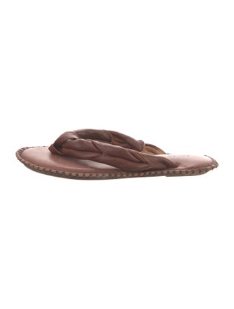 Acne Studios Leather Flip Flops