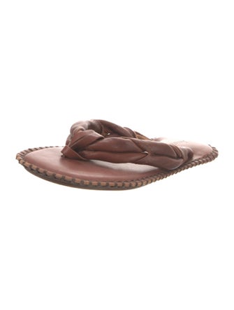 Acne Studios Leather Flip Flops