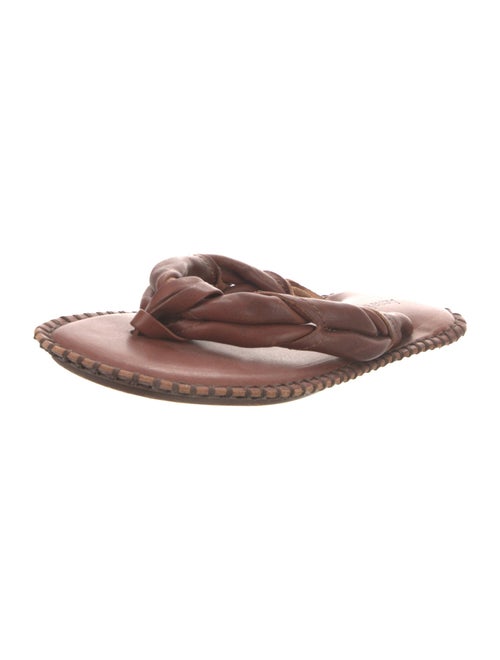 Acne Studios Leather Flip Flops