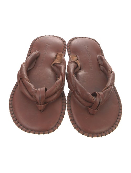 Acne Studios Leather Flip Flops
