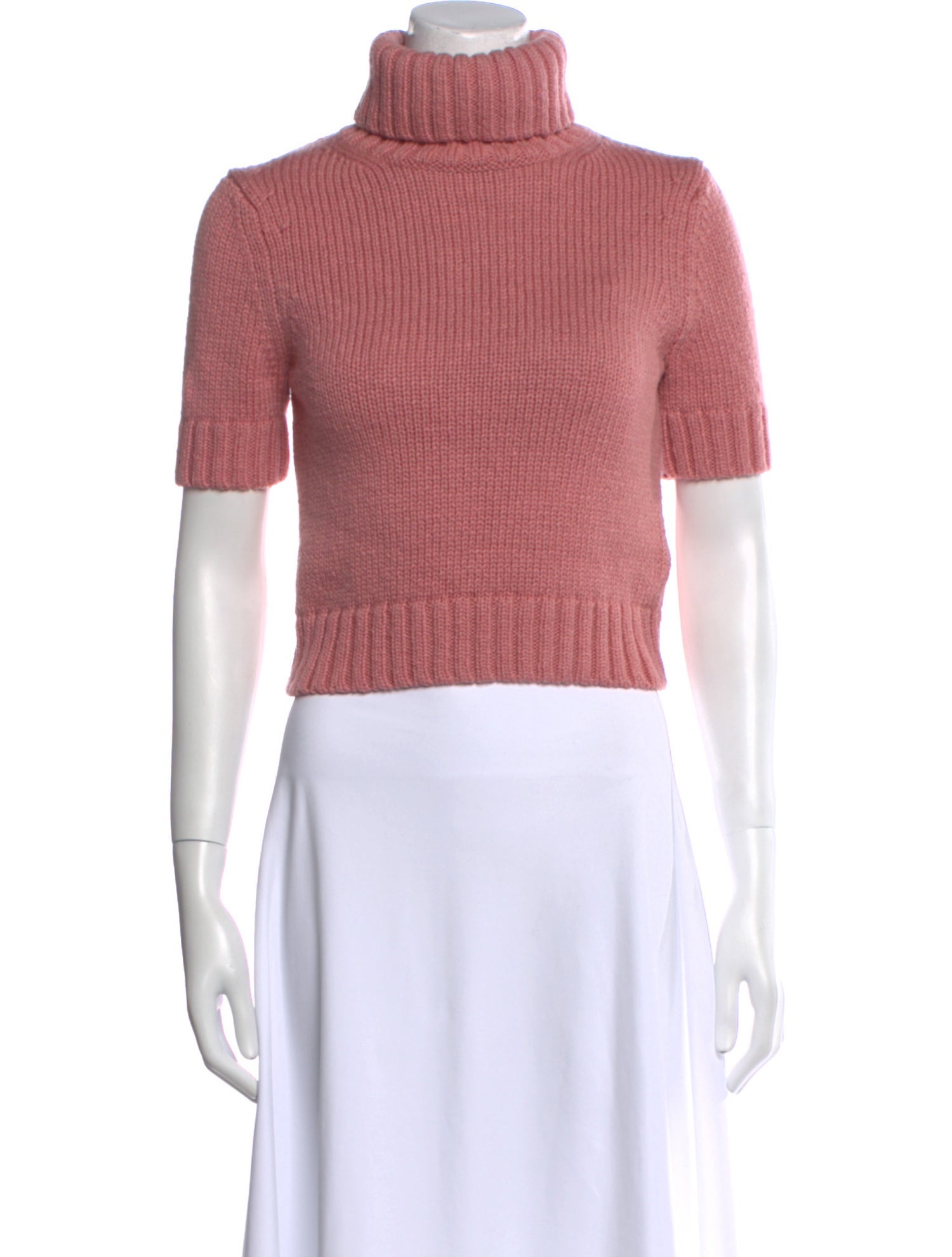 Acne Studios Wool Turtleneck Crop Top