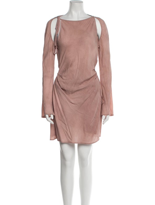 Acne Studios Bateau Neckline Mini Dress