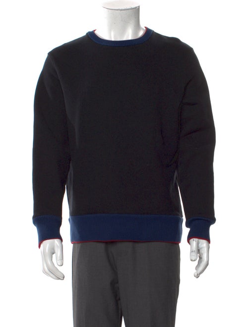 Acne Studios Colorblock Pattern Crew Neck Pullover