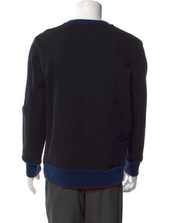 Acne Studios Colorblock Pattern Crew Neck Pullover