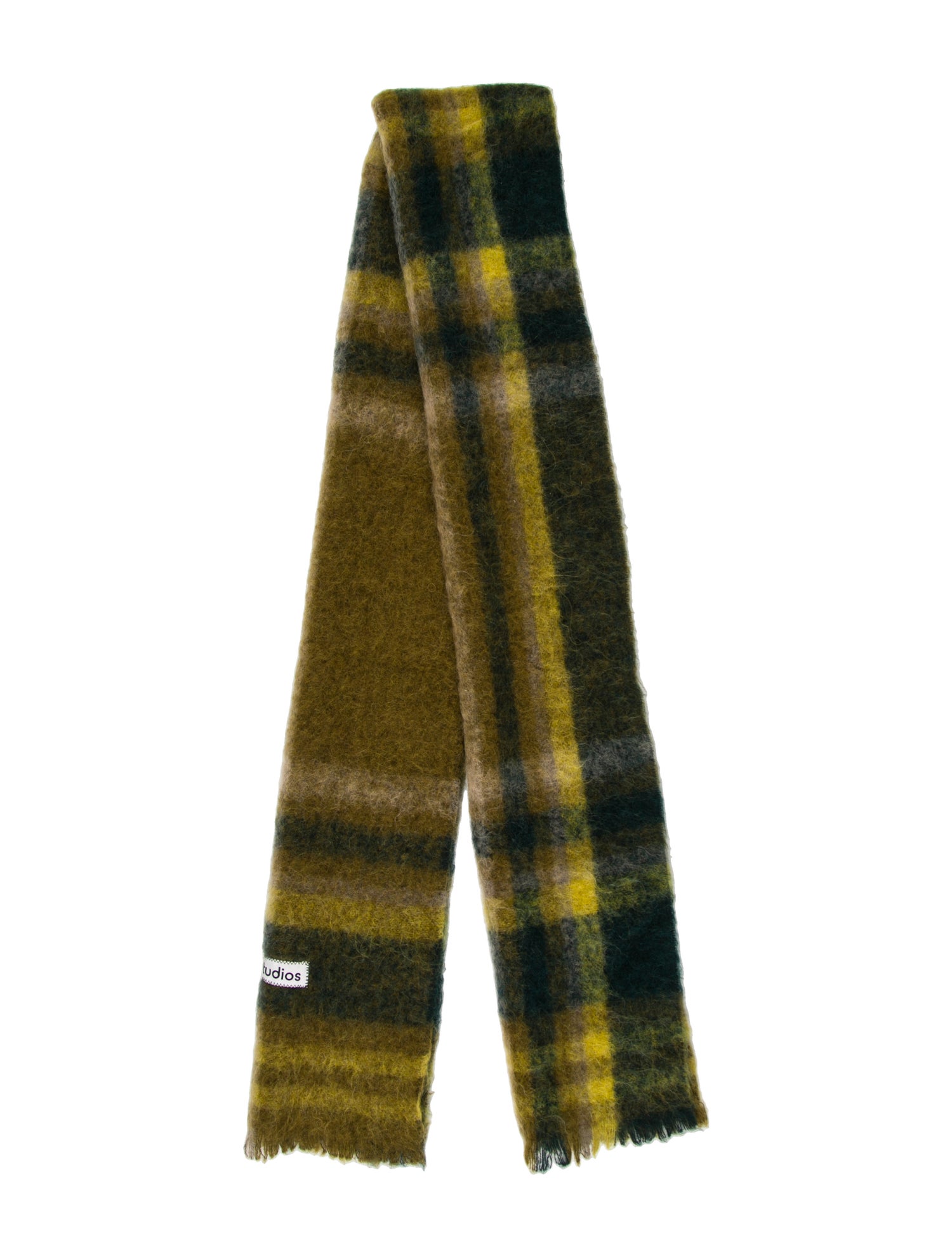 Acne Studios Plaid Print Scarf