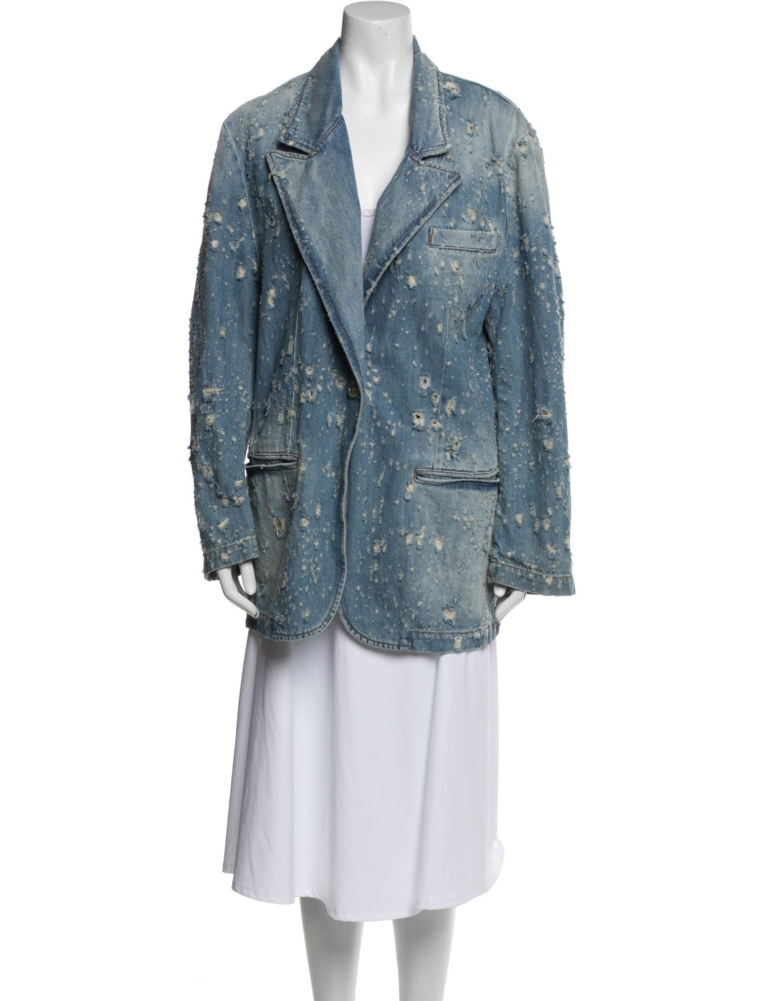 Acne Studios Printed Denim Jacket