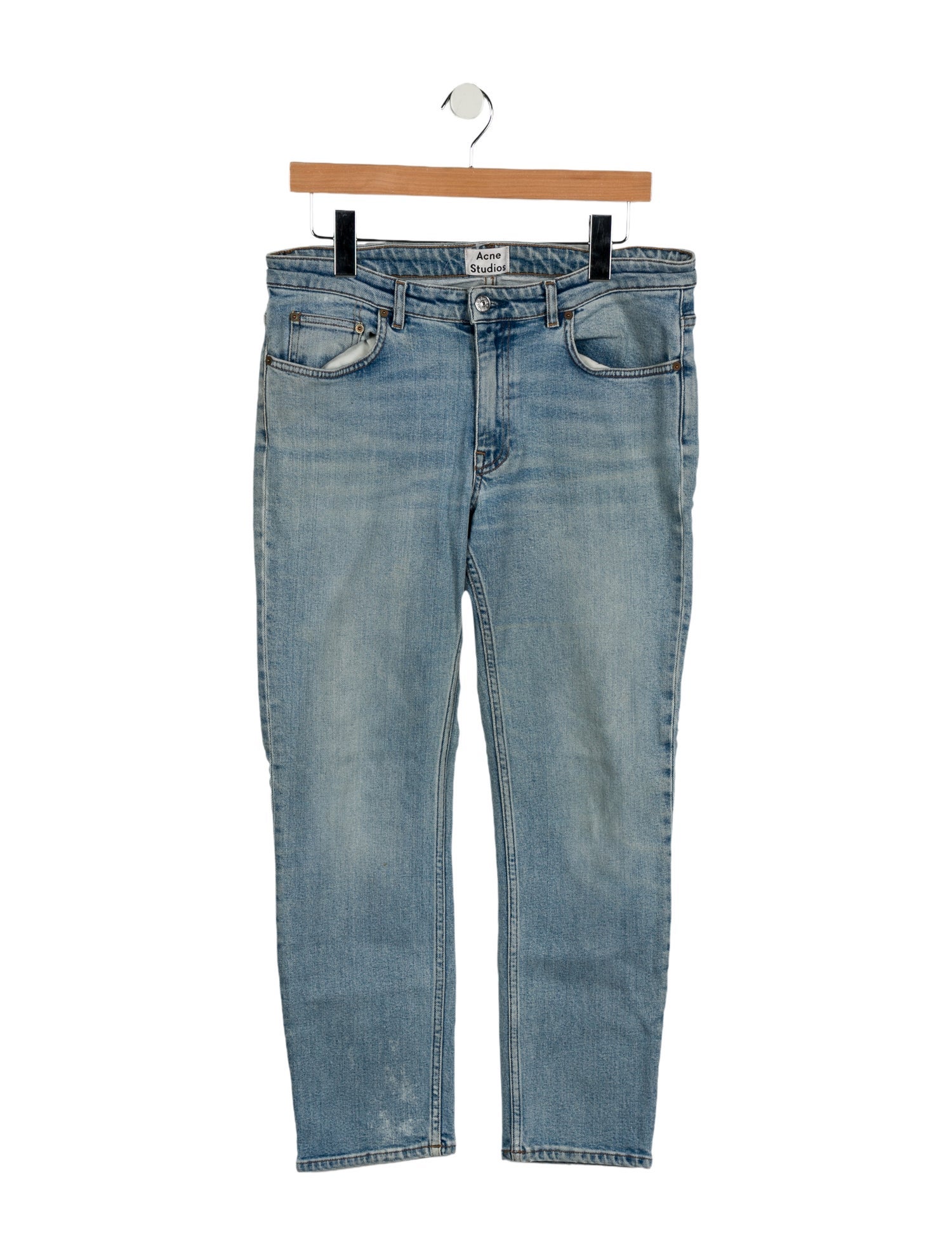 Acne Studios Mid-Rise Straight Leg Jeans