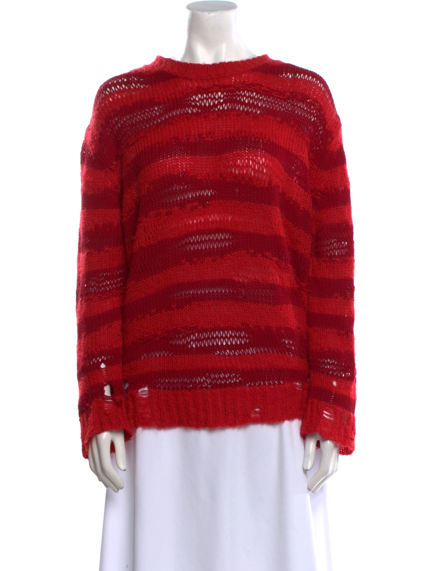 Acne Studios Striped Bateau Neckline Sweater