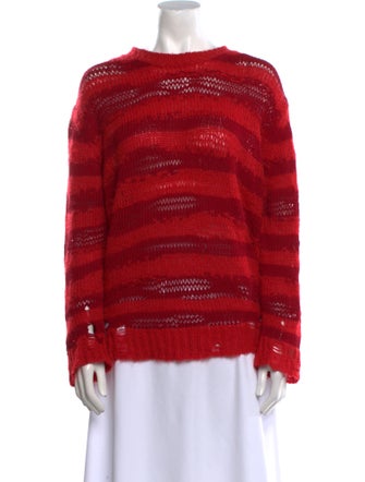 Acne Studios Striped Bateau Neckline Sweater