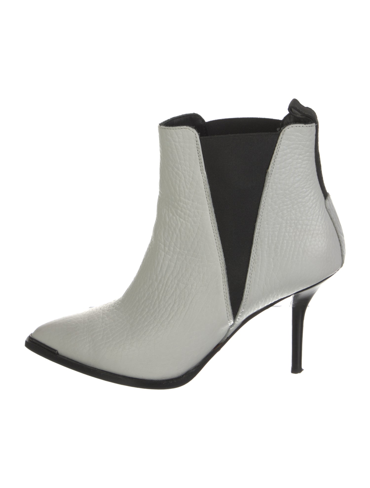 Acne Studios Leather Colorblock Pattern Boots