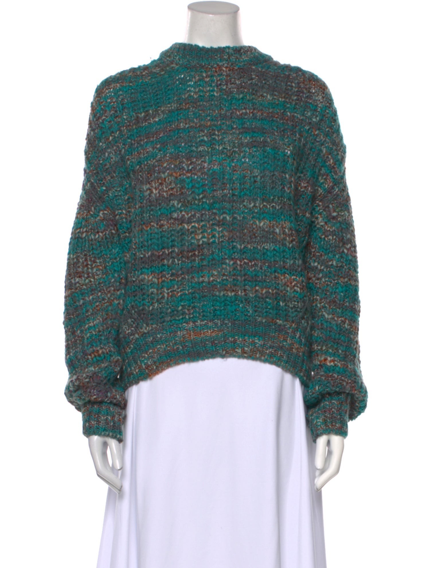 Acne Studios Striped Mock Neck Sweater