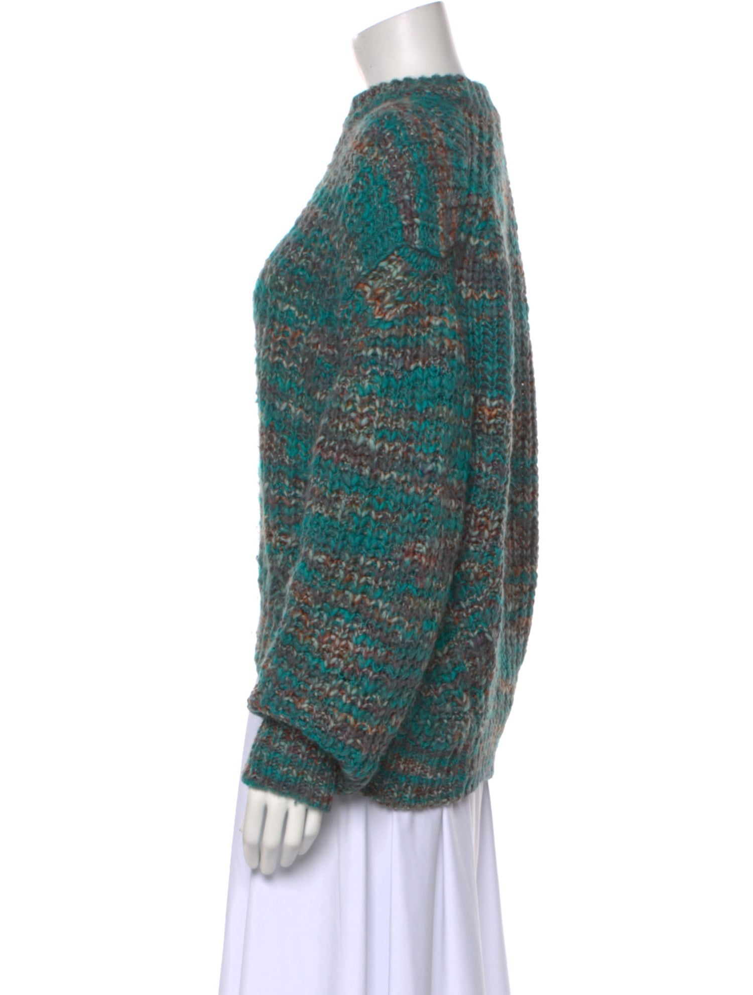 Acne Studios Striped Mock Neck Sweater