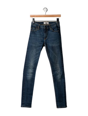 Acne Studios Mid-Rise Skinny Leg Jeans