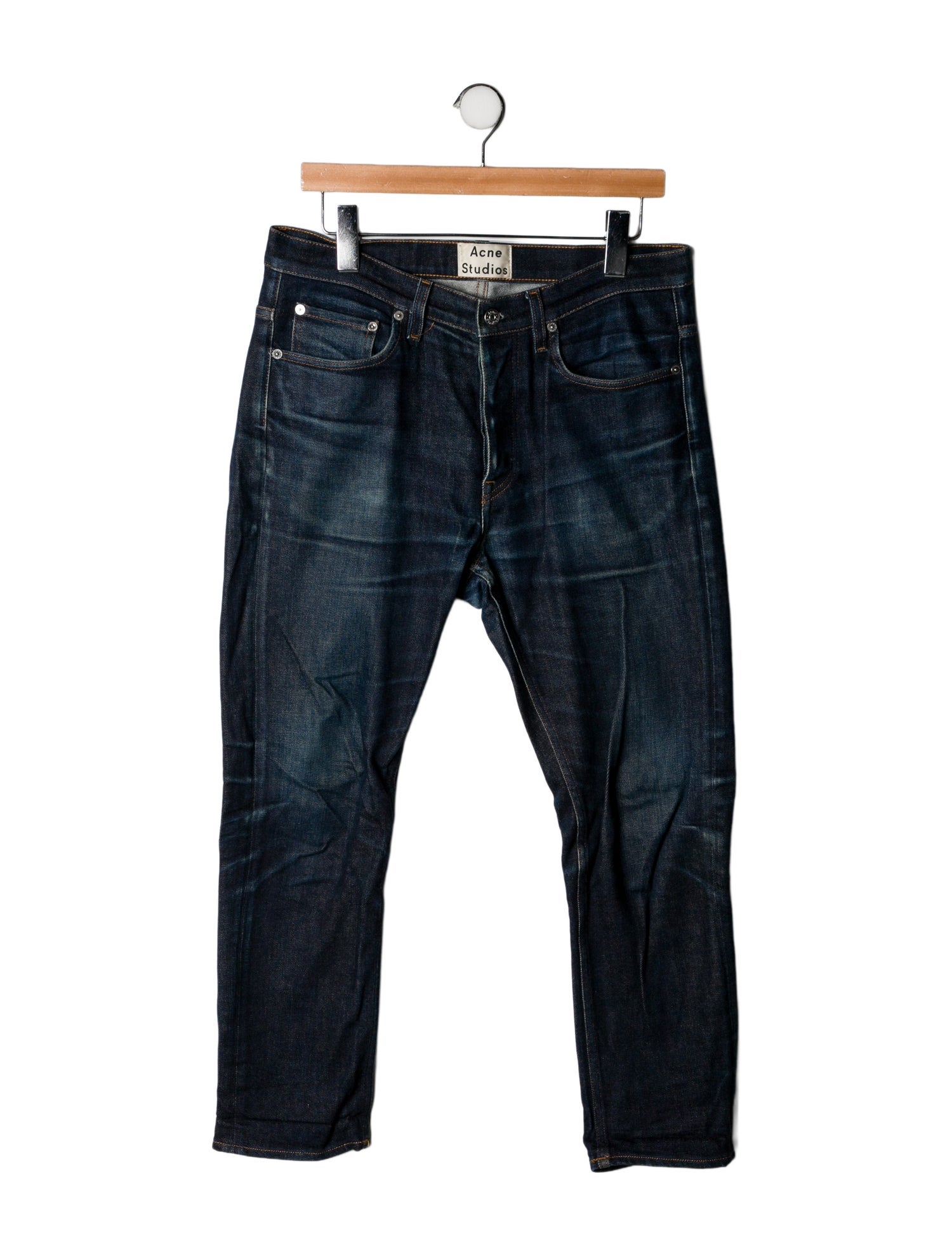 Acne Studios Mid-Rise Straight Leg Jeans