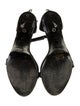 Acne Studios Leather Animal Print T-Strap Sandals