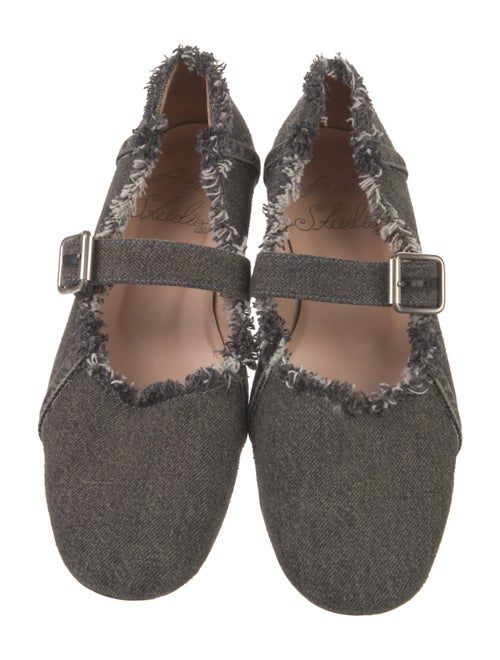 Acne Studios Denim Mary Jane Flats