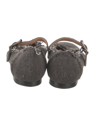Acne Studios Denim Mary Jane Flats