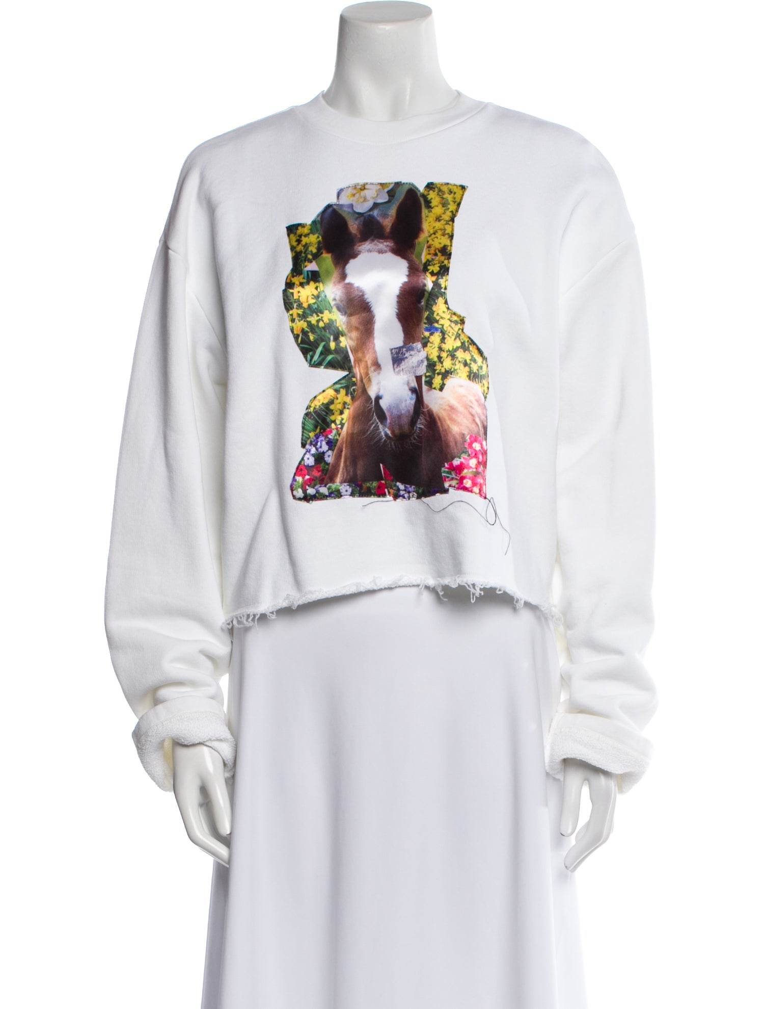 Acne Studios Graphic Print Crew Neck Sweatshirt