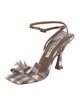 Acne Studios Leather Printed Slingback Sandals