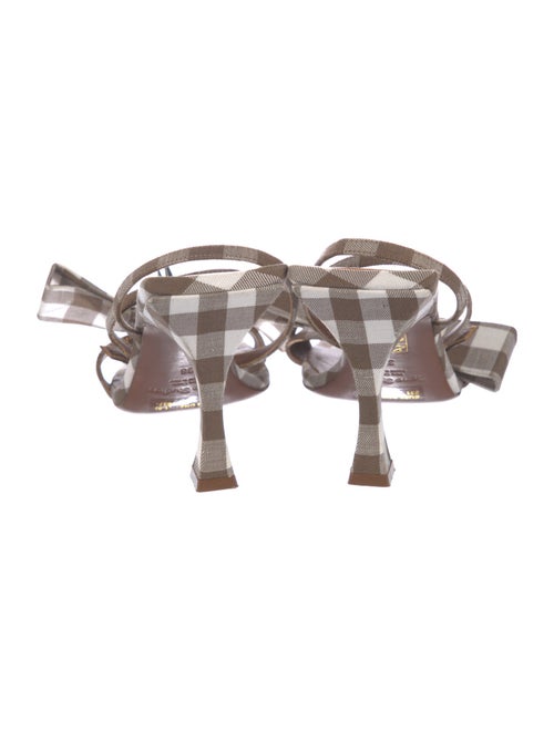 Acne Studios Leather Printed Slingback Sandals