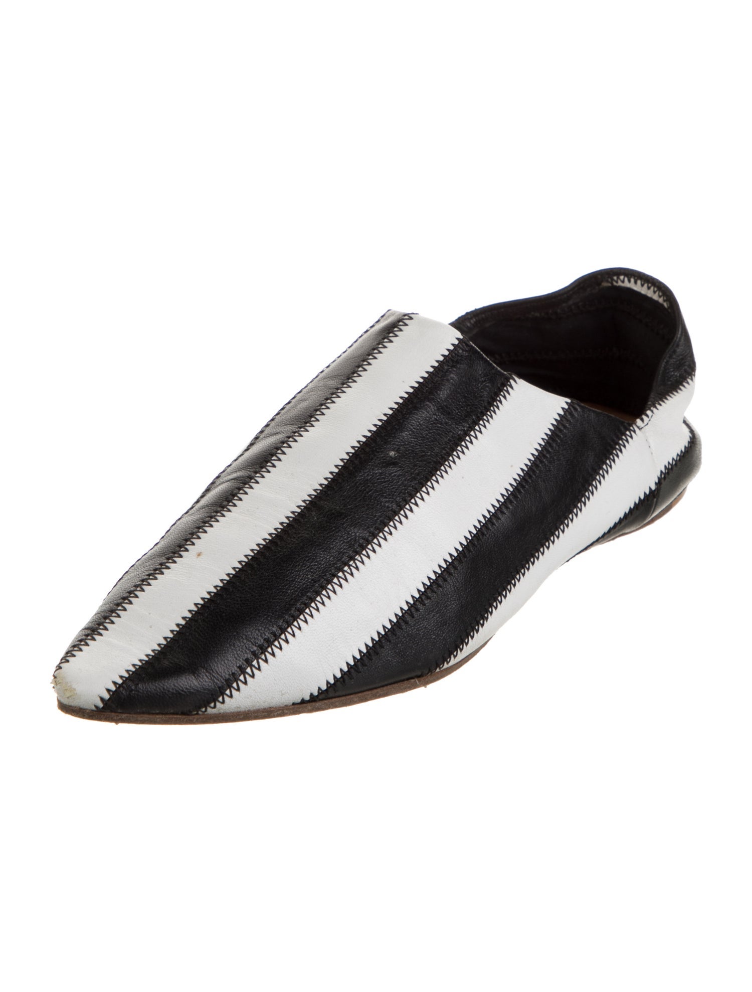 Acne Studios Leather Striped Loafers