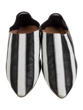 Acne Studios Leather Striped Loafers