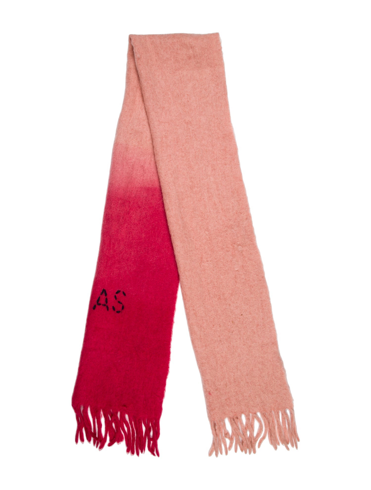 Acne Studios Wool Colorblock Pattern Scarf