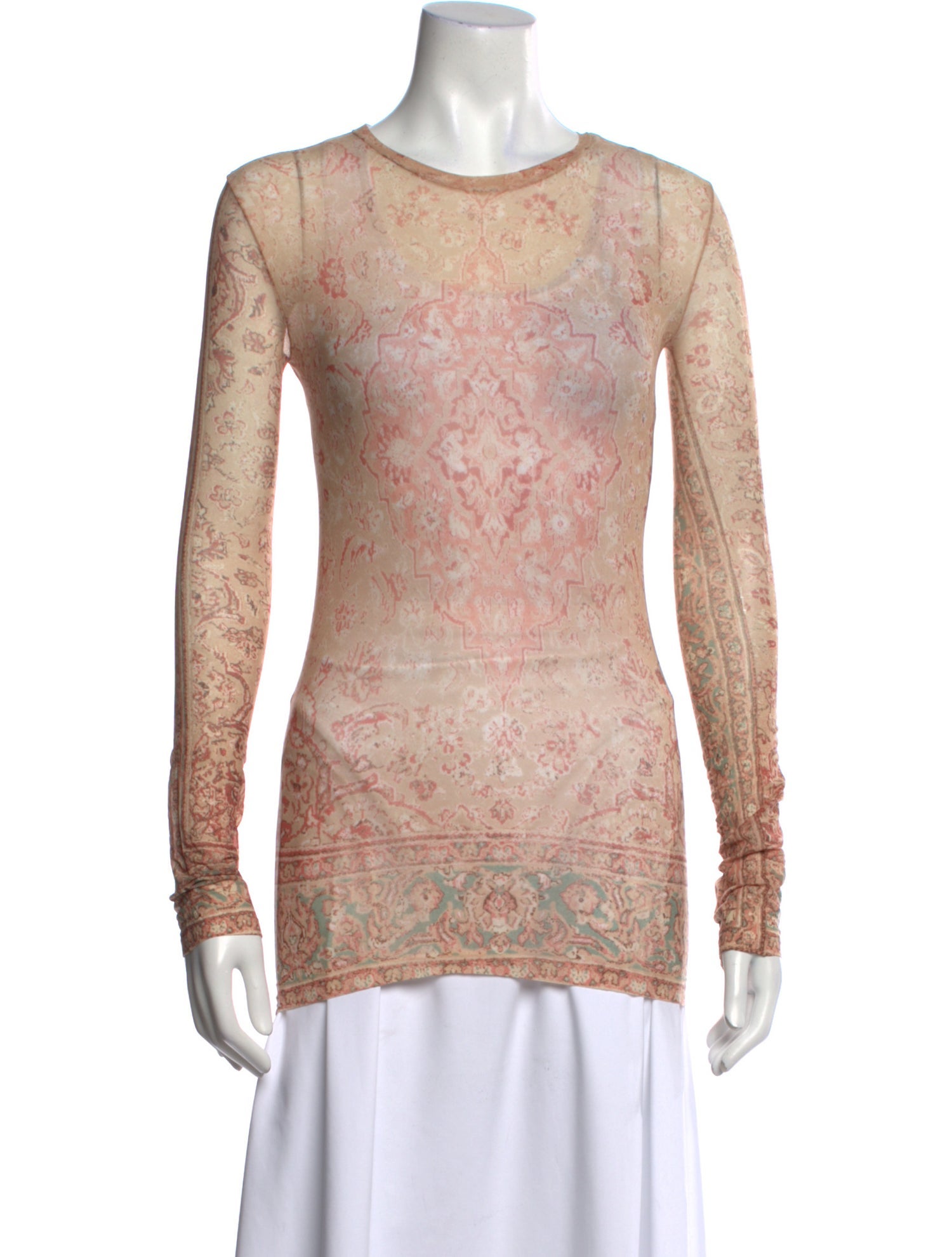 Acne Studios Printed Crew Neck Top