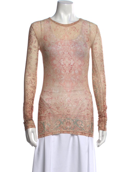 Acne Studios Printed Crew Neck Top